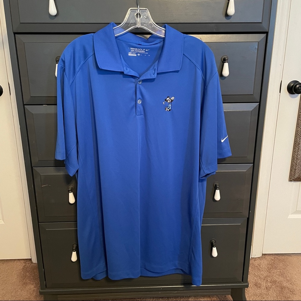 Blue Nike Golf Disney polo, XL